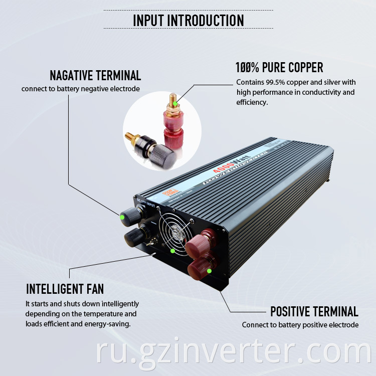 4000w inverter terminal